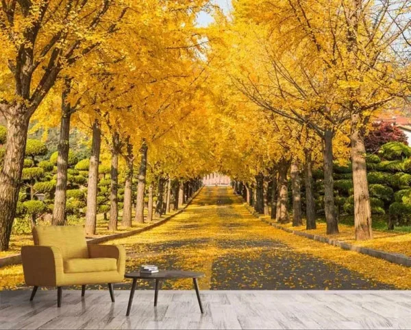 پوستر کاغذ دیواری خیابان پاییزه - Image 2