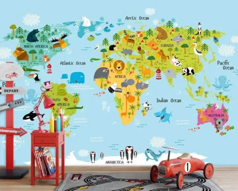 پوستر دیواری نقشه ماجراجویی