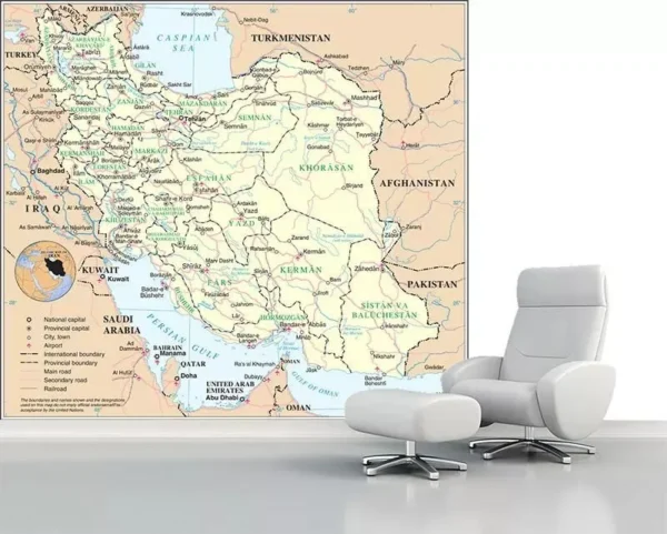 پوستر دیواری نقشه ایران - Image 2