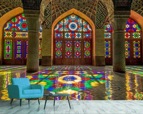 پوستر دیواری مسجد ناصر اللملک شیراز