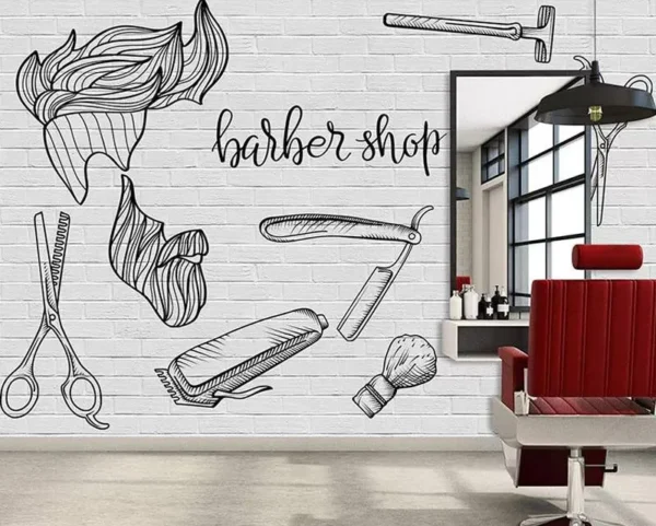 پوستر دیواری مد و فشن Barber shop - Image 2