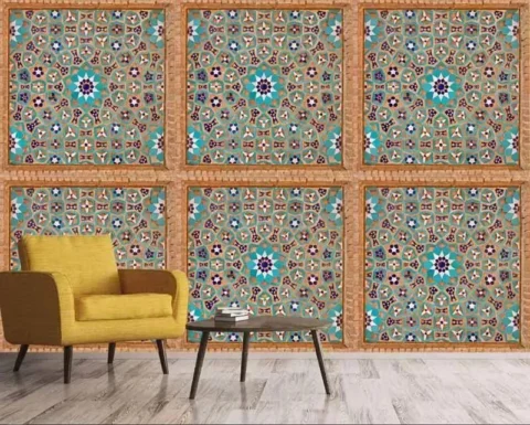 پوستر دیواری کاشی طرح سنتی