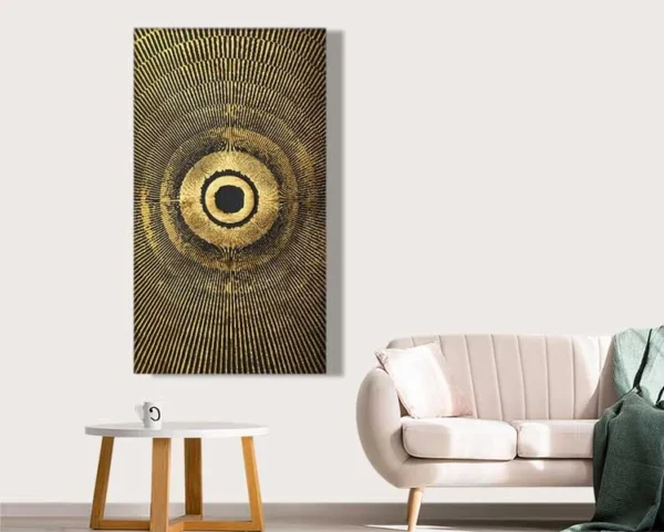بوم نقاشی مدرن طلایی مشکی - Image 3