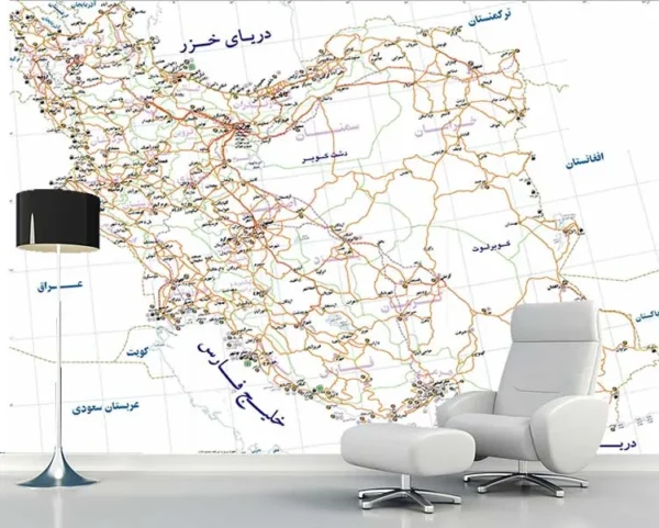 پوستر سه بعدی نقشه ایران و شهرها - Image 2