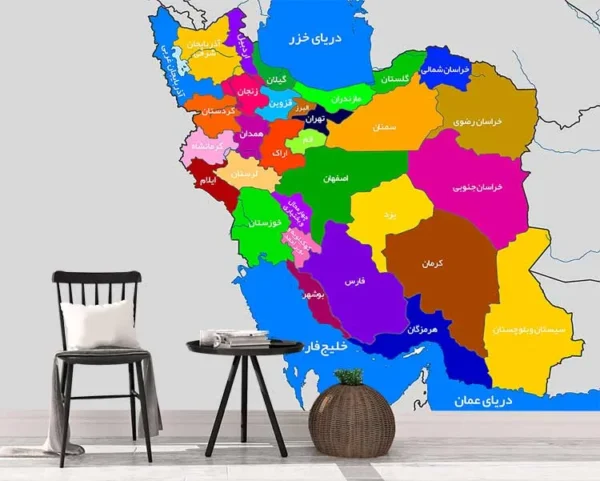 پوستر سه بعدی نقشه ایران - Image 2