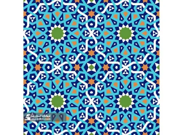 آسمان مجازی طرح نقوش اسلیمی وکتور - Image 2