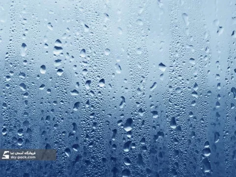 آسمان مجازی طرح قطره  آب روی شیشه