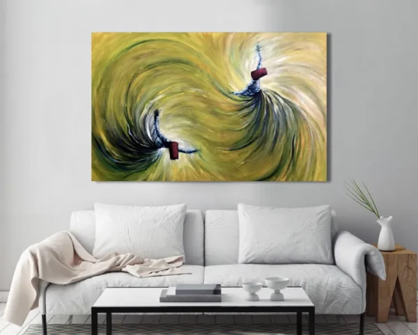 تابلو کنواس هنری طرح رقص سماع - Image 2