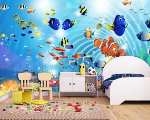 پوستر دیواری  نمو و دوستان