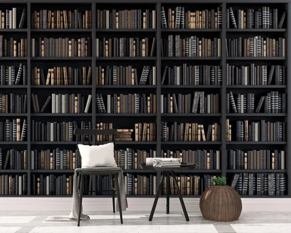 کاغذ دیواری سه بعدی کتابخانه - Image 2