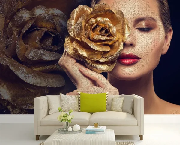 کاغذ دیواری سفارشی آرایشگاه زنانه - Image 2