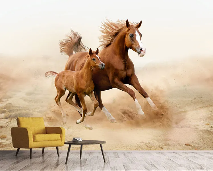 1645969395906.webp کاغذ دیواری سه بعدی طرح اسب دونده - Image 1