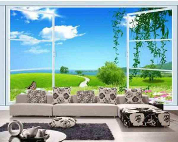 پوستر دیواری پنجره بسوی دشت سبز - Image 2