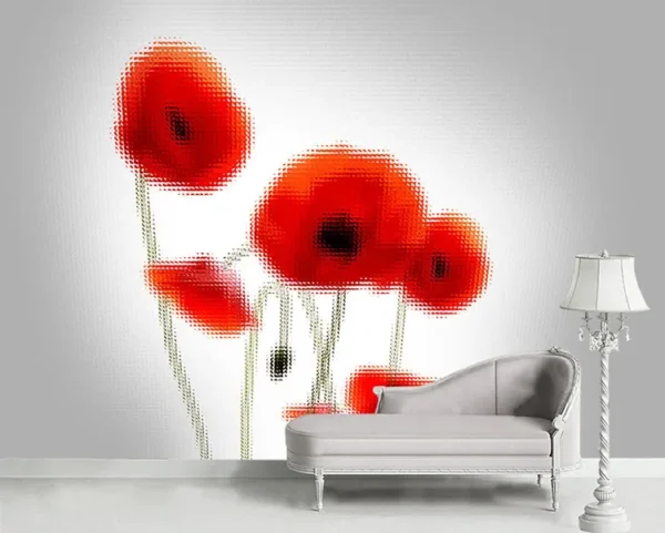 پوستر دیواری گل طرح گل شقایق - Image 2