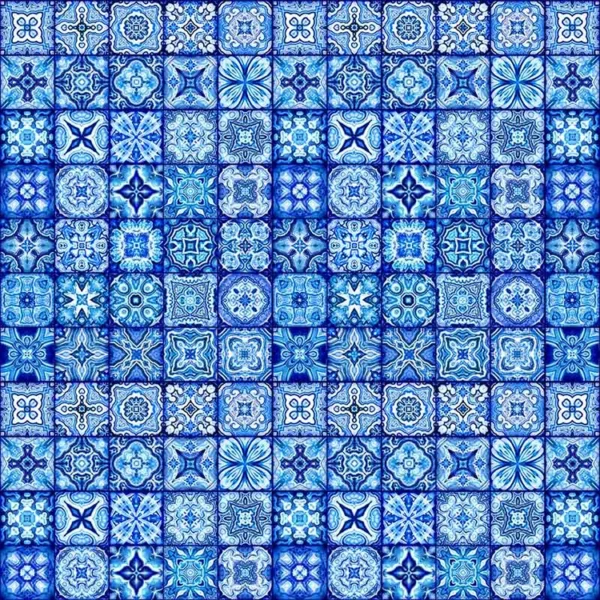 پوستر دیواری کاشی آبی،طرح کاشی تاریخی - Image 2