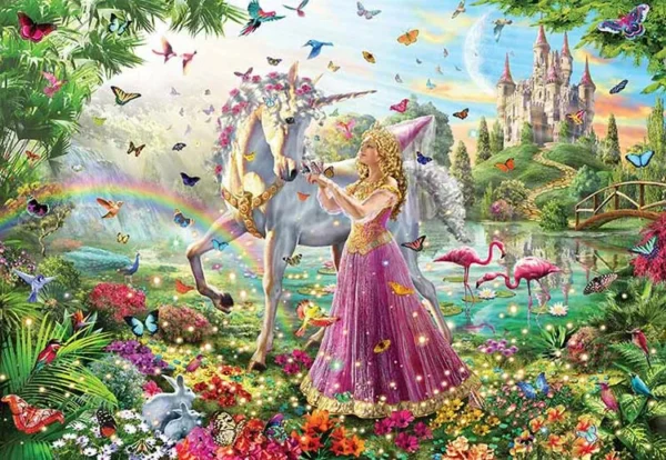 پوستر دیواری شاهزاده خانم و اسب شاخدار - Image 2