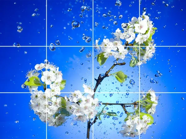 سقف مجازی طرح شکوفه و قطره آب - Image 2