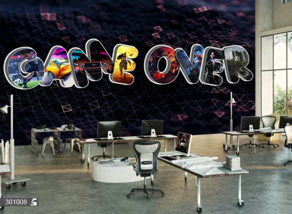 پوستر دیواری گیمینگ طرح Game Over - Image 2
