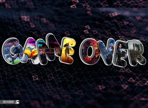 پوستر دیواری گیمینگ طرح Game Over