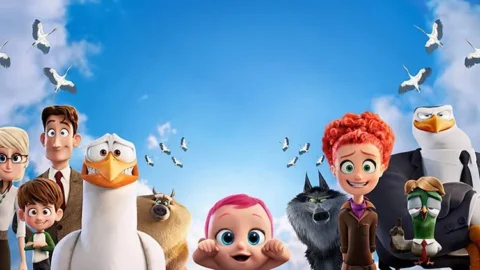 پوستر دیواری کارتون  طوفان