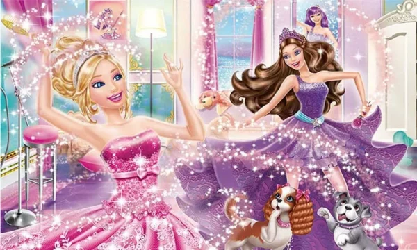 کاغذ دیواری سه بعدی باربی - Image 3