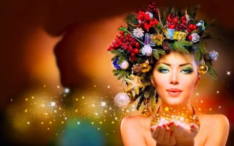 پوستر دیواری ارایشگاه زنانه طرح موهای رنگین