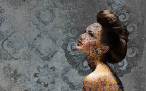پوستر دیواری هنری طرح چهره