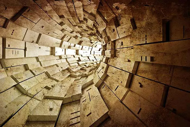 1735706930404.webp پوستر سه بعدی تونل چوبی - Image 1