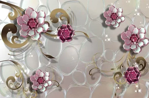 پوستر سه بعدی لوتوس کریستالی