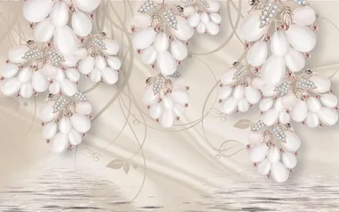 پوستر دیواری سه بعدی مروارید