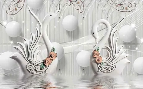 پوستر دیواری قوهای سه بعدی