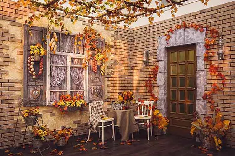 1736228709593.webp پوستر دیواری حیاط پاییزی - Image 1