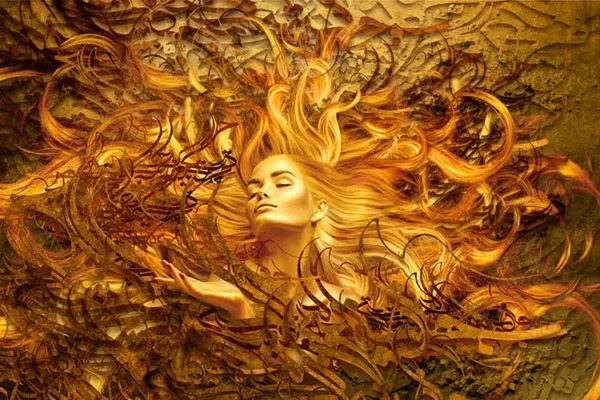 پوستر سه بعدی طرح زن لاکچری - Image 2