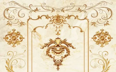 کاغذ دیواری سه بعدی طرح کلاسیک