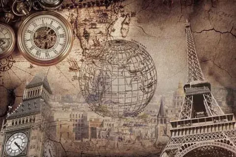 پوستر سه بعدی نقشه دنیا