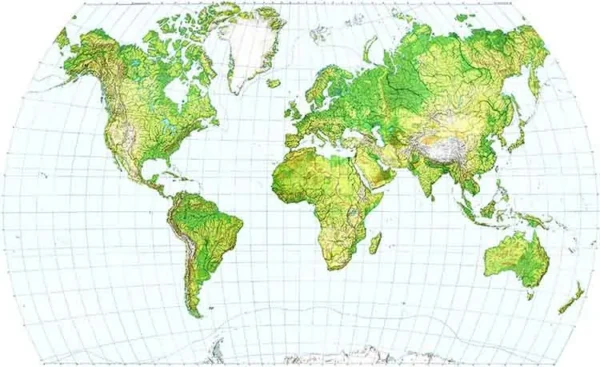 پوستر دیواری نقشه طبیعت - Image 2