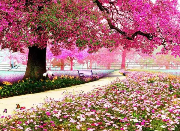 پوستر دیواری سه بعدی بهار - Image 2