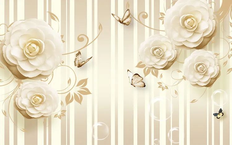 1736660613326.webp کاغذ دیواری سه بعدی گل - Image 1