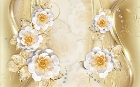 پوستر سه بعدی پشت تلویزیون
