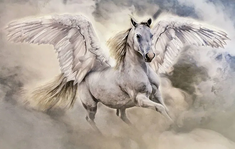 1736931491759.webp پوستر دیواری اسب پرنده - Image 1