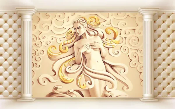 پوستر دیواری سه بعدی الهه باد - Image 2
