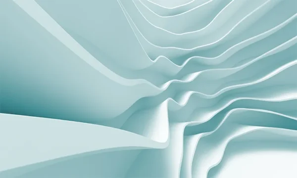 کاغذ دیواری سه بعدی طرح موج آبی - Image 2