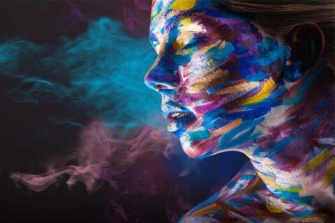 پوستر دیواری مد و فشن آبرنگ