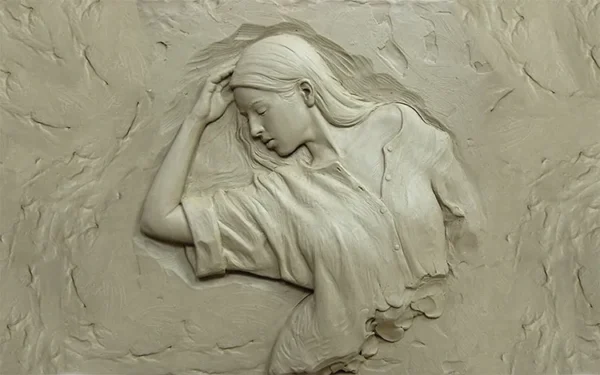 پوستر کاغذ دیواری مجسمه دختر - Image 2
