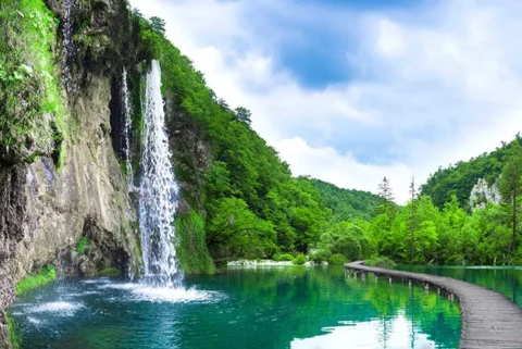 پوستر کاغذ دیواری آبشار