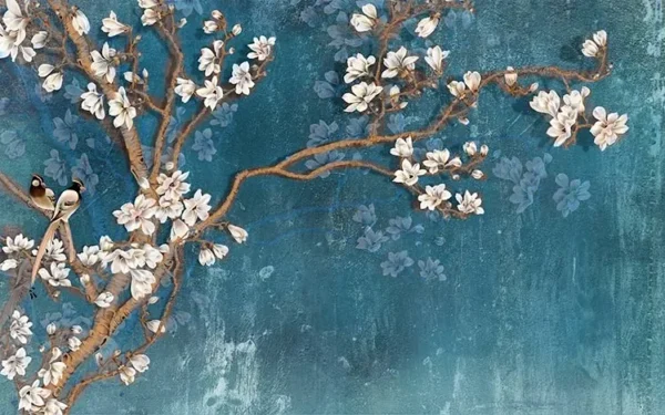 پوستر دیواری نقاشی آبی - Image 2