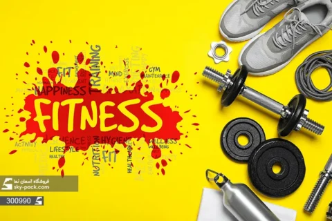 پوستر دیواری بدنسازی طرح فیتنس