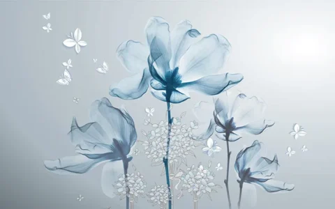 آسمان مجازی طرح گل شیشه ای