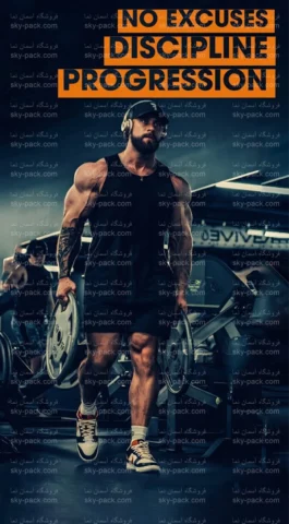 پوستر دیواری بدنسازی طرح نظم و دیسیپلین